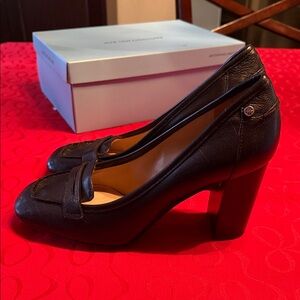 ANTONIO MELANI Black Leather Heels
